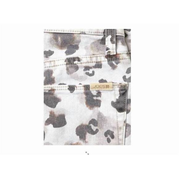 NEW JOE'S JEANS leopard print bootcut crop denim jeans in multicolor - Picture 3 of 3